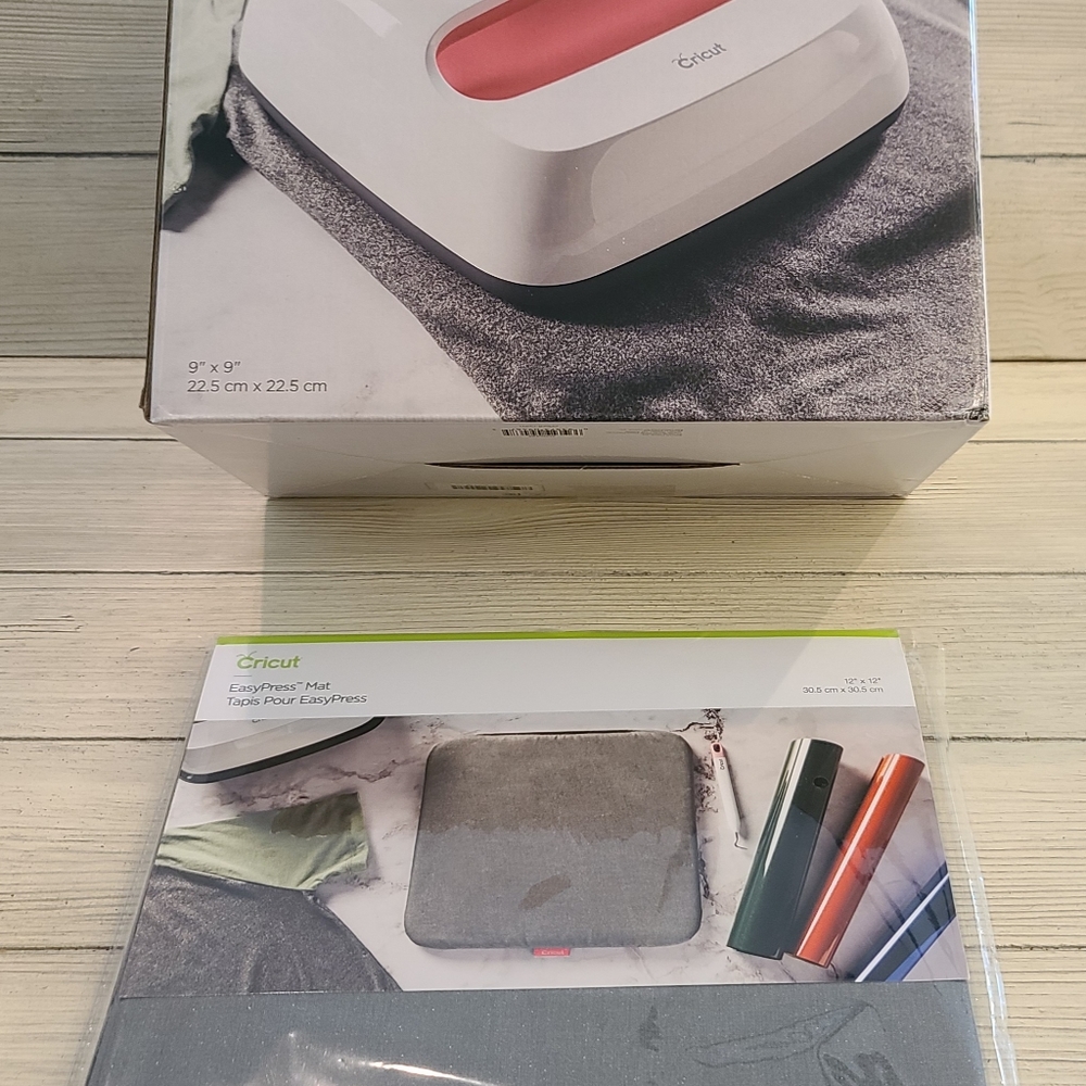 A brand new, unopened Cricut Easypress-2.  Plus, an unopened  Easypress Mat.